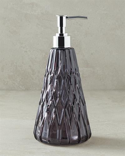 Valeria Glass Liquid Soap Dispense 10x22 cm Anthracite