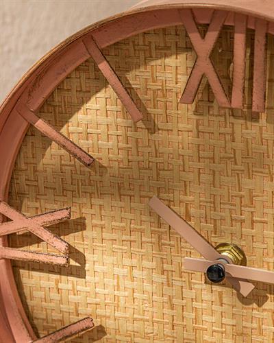 Valeria Часовник За Маса Метал, Теракота, 20X24X6 Cm