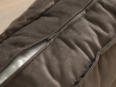 Valletta Декоративен Диван Кадифе, Антрацит, 60 X 80 X 64 Cm