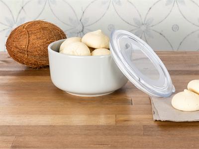 Vanity КУТИЯ ЗА СЪХРАНЕНИЕ Среден размер Керамичен 14 cm Gray