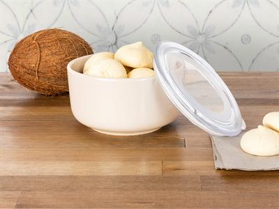 Vanity КУТИЯ ЗА СЪХРАНЕНИЕ Голяма Керамичен 16 cm Cream.