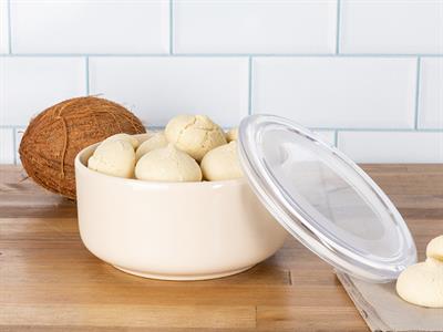 Vanity КУТИЯ ЗА СЪХРАНЕНИЕ Голяма Керамичен 16 cm Cream.