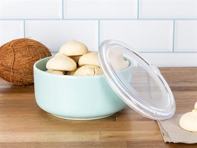 Vanity КУТИЯ ЗА СЪХРАНЕНИЕ Голяма Керамичен 16 cm Seledon,