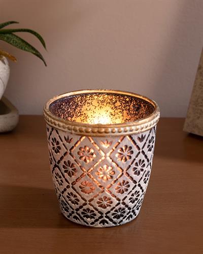 Vanity Свещник 7,5x7,5 см Син