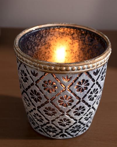 Vanity Свещник 7,5x7,5 см Син