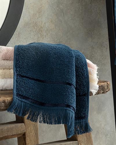 Vegan Хавлии За Ръце Памучен, Тъмно Синьо, 30 X 40 Cm