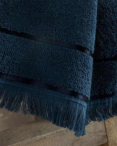 Vegan Хавлии За Ръце Памучен, Тъмно Синьо, 30 X 40 Cm