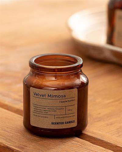 Velvet Mimosa Scented Candle 125 g Amber