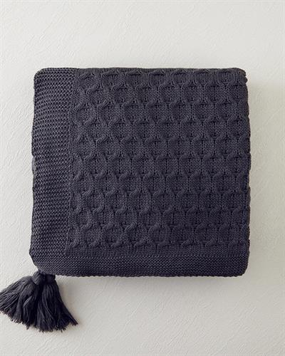 Velvety Шал За Диван Трико 130x170 см Антрацит