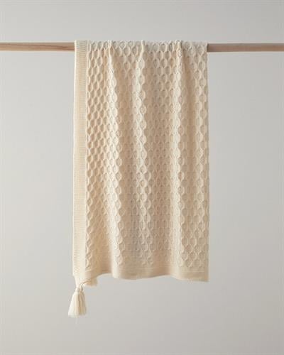 Velvety Шал За Диван Трико 130x170 см Светло каменно сив