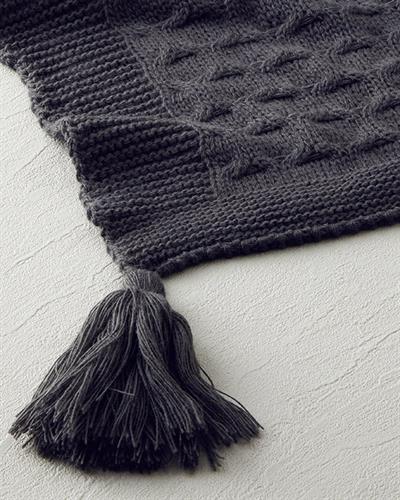 Velvety Шал За Диван Трико 130x170 см Антрацит