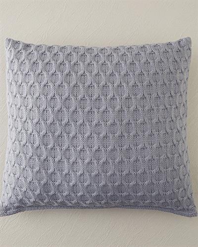 Knitwear Cover Throw Pillows 45x45 cm Gray