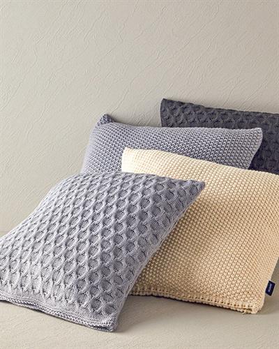Knitwear Cover Throw Pillows 45x45 cm Anthracite