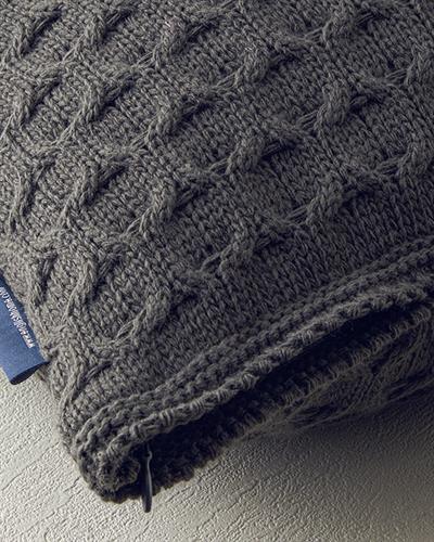Knitwear Cover Throw Pillows 45x45 cm Anthracite