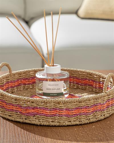 Venice Knitting Decorative Tray 30x5 cm Pink