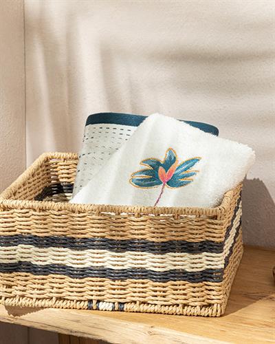 Venice Кошница -, Естествено-Черно, 26 X 26 X 12Cm