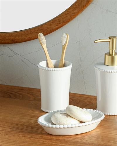 Venice 3 pcs Bathroom Set 40x30x13 cm White