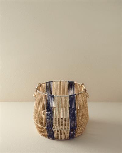 Venice Кошница Плетка 30x30 см Натурален - Черен