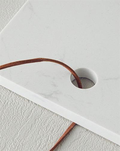 Vera Дъска За Предястия Мрамор 36x15 см Бял