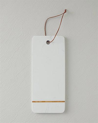 Vera Дъска За Предястия Мрамор 36x15 см Бял