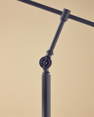 Vera Подова Лампа Метал 40x170 см Черен