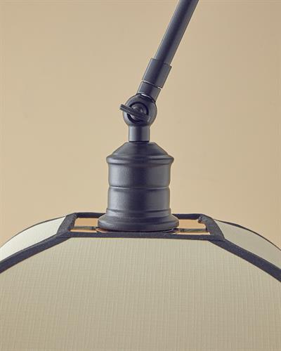 Vera Подова Лампа Метал 40x170 см Черен