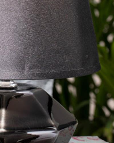 Verde Абажур Порцелан 15x15x22 см Черен