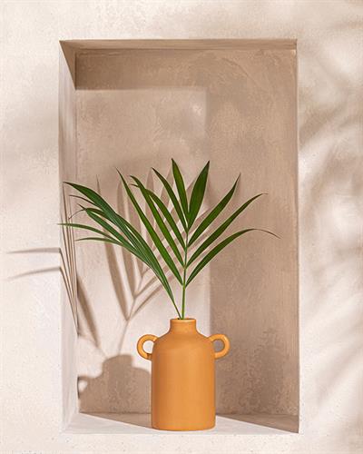 Verna Ваза Доломите, Светлокафяво., 9 X 9 X 15 Cm