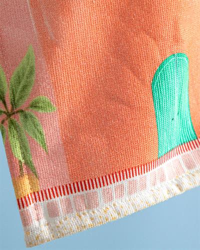 Vernazza Cotton Digital Printing Beach Towel 70x150 cm Colorful