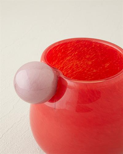 Verona Ваза 13x14 см Червен