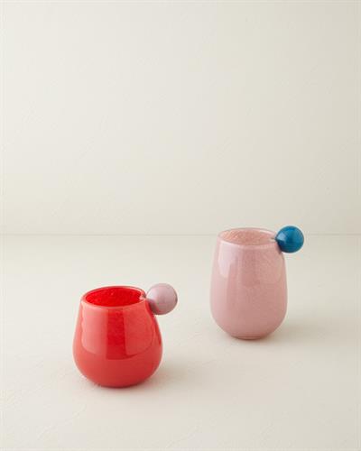 Verona Ваза 13x14 см Червен