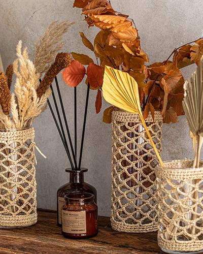 Verona Ваза Кремово, 9 X 9 X 20 Cm