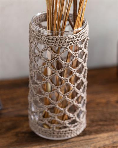 Verona Ваза Сиво, 9 X 9 X 20 Cm