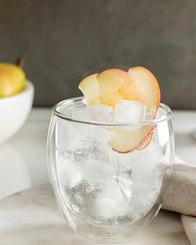 Verona Чаша Double Wall, Жакард С Граници, Прозрачен, 380 Ml