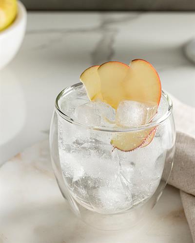 Verona Чаша Double Wall, Жакард С Граници, Прозрачен, 380 Ml