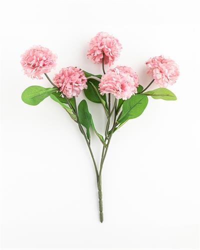 Viburnum Bouquet Изкуствено Цвете Един Стрък Пластмаса 39 см Розов