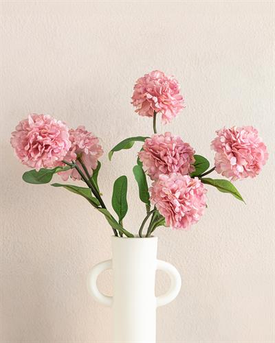 Viburnum Bouquet Изкуствено Цвете Един Стрък Пластмаса 39 см Розов