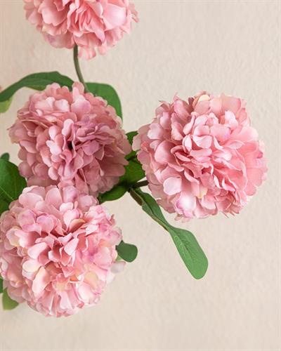 Viburnum Bouquet Изкуствено Цвете Един Стрък Пластмаса 39 см Розов