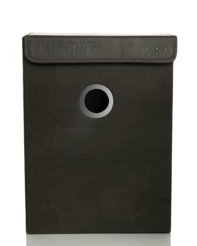 Victorian Кош За Пране Полиуретанова кожа 40x30x55 cm Сив