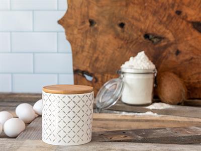 Vienna КУТИЯ ЗА СЪХРАНЕНИЕ Единичен Керамичен 11 cm Gray