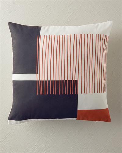 Vika Калъфка Декоративн Възглавница 45x45 см Черен - Керемиден