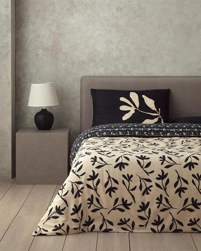 Vinette Спален Комплект Единичен Мек памук с дигитална щампа 160x220 см Бежов