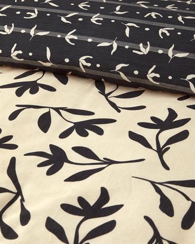 Vinette Спален Комплект Единичен Мек памук с дигитална щампа 160x220 см Бежов