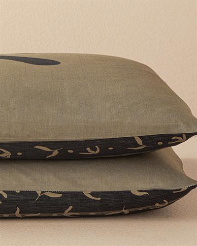 Vinette Калъфка За Възглавница 2 бр. Мек памук с дигитална щампа 50x70 см Зелен