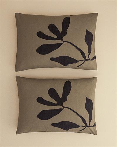 Vinette Калъфка За Възглавница 2 бр. Мек памук с дигитална щампа 50x70 см Зелен