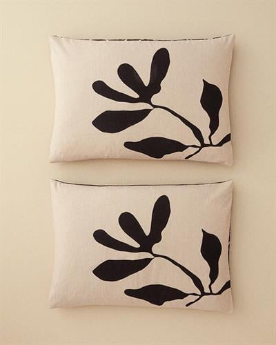 Vinette Калъфка За Възглавница 2 бр. Мек памук с дигитална щампа 50x70 см Бежов