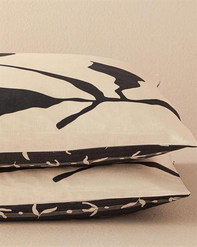 Vinette Калъфка За Възглавница 2 бр. Мек памук с дигитална щампа 50x70 см Бежов