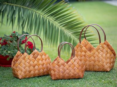 Vintage КОШНИЦА 35x17x22 cm Brown,