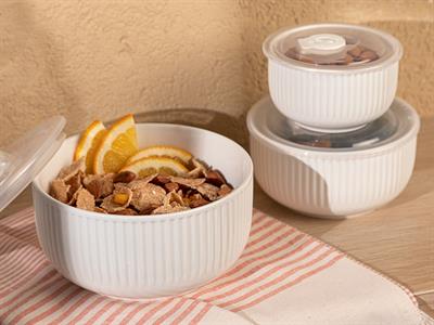 Vintage Circle КУТИЯ ЗА СЪХРАНЕНИЕ 3 комплект New Bone China White