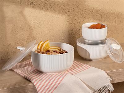 Vintage Circle КУТИЯ ЗА СЪХРАНЕНИЕ 3 комплект New Bone China White